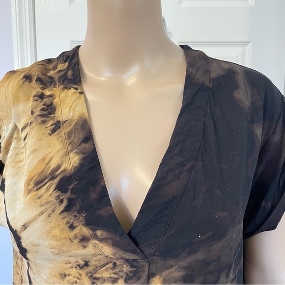 Reverse tie dye dress short sleeve lightning galaxy M black Milky Way - Picture 11 of 13